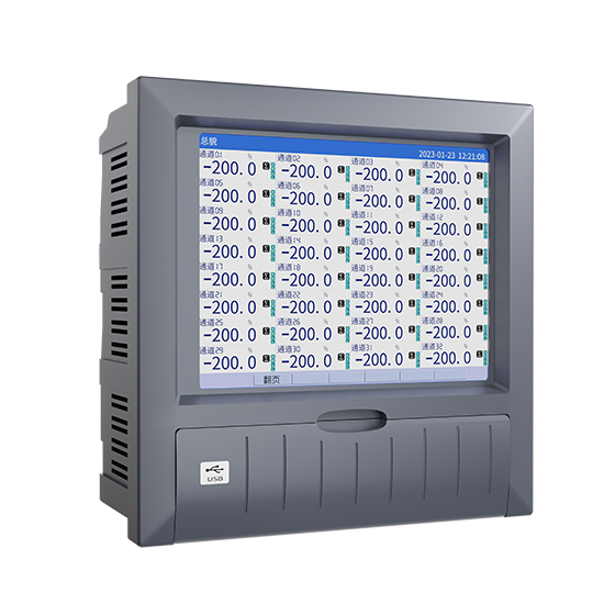 J9.COMMIK-R8000D 1-40路 10.4英寸 彩屏 无纸记录仪 USB